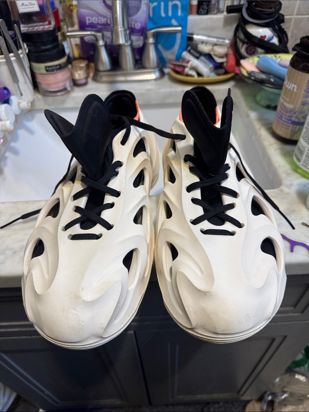 Adidas adFOM Q wonder white core black shoes
